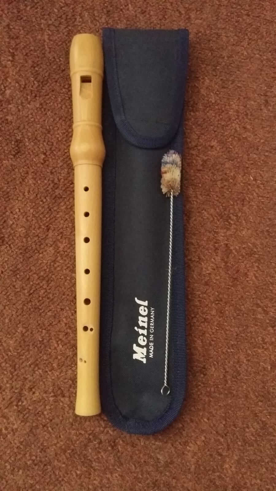 Classic Cantabile Pivella C-Sopraan Blokfluit Set - Esdoornhout met kopstuk van kunststof - Barokke vingerzetting - Incl. school, etui, vingerzettingstabel, reinigingsstok en kurkvet - Blauw