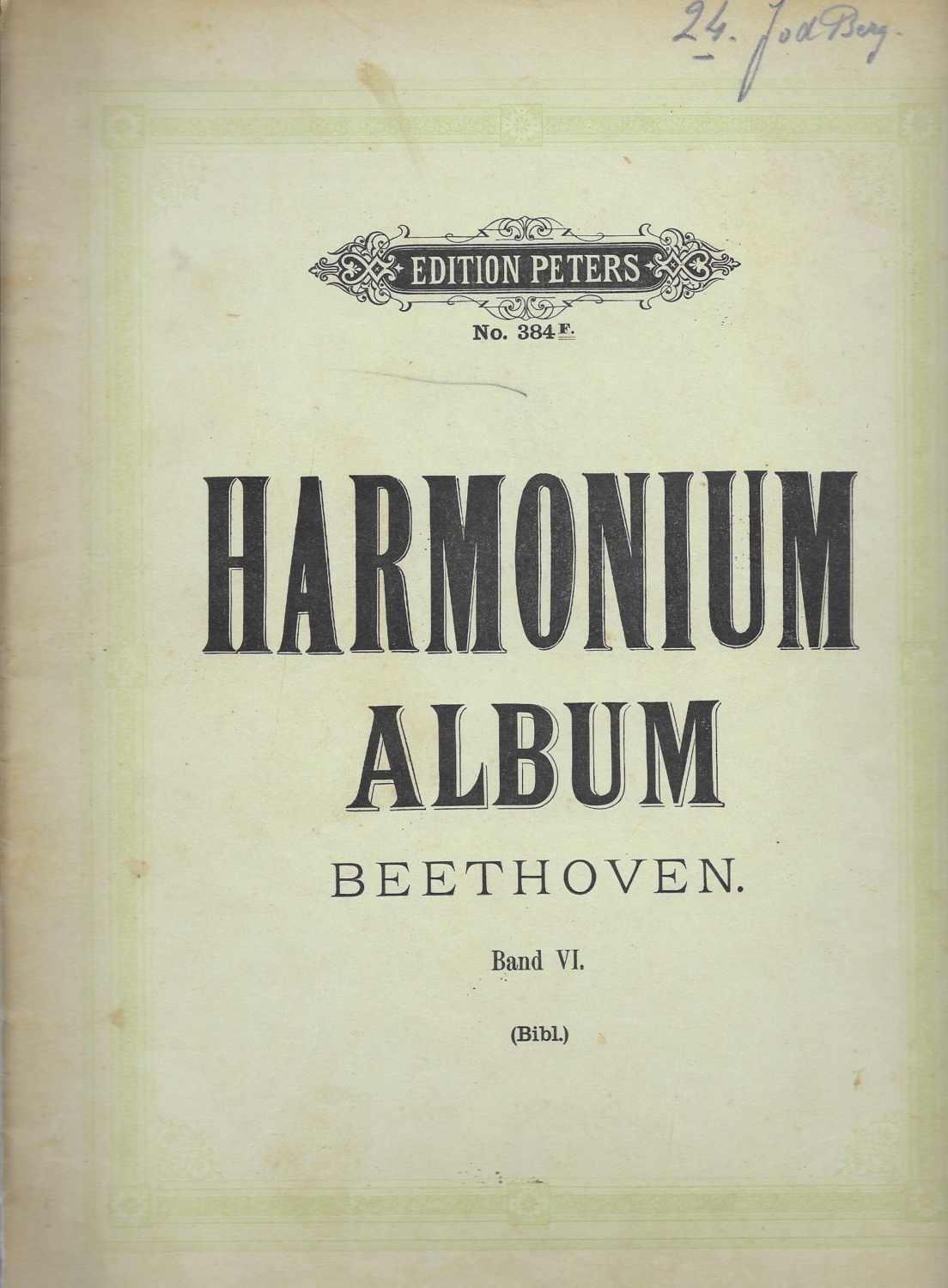 Beethoven Harmonium Album Band VI Orgel Center Roosendaal